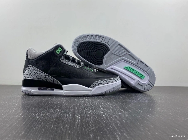 Green Jordan 3 Air Glow CT8532-031 0813